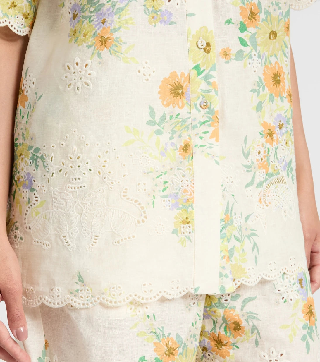 Alémais - Juliette floral linen shirt
