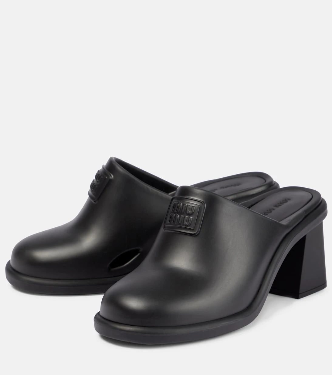 Miu Miu - Logo rubber clogs