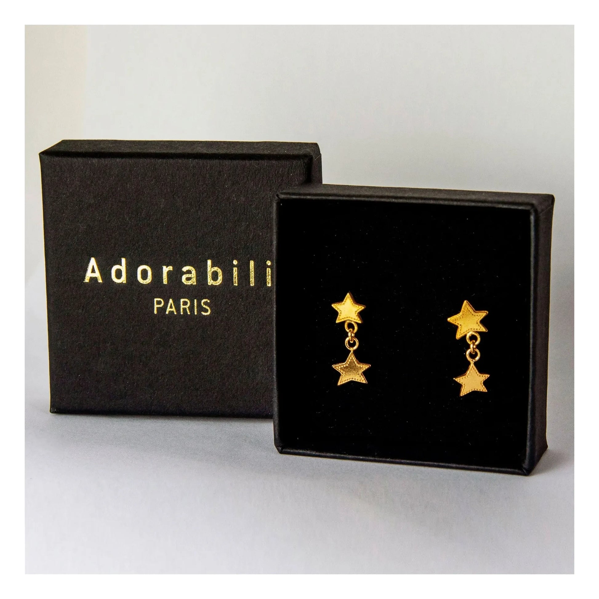 Adorabili - Double Star Earrings | Gold