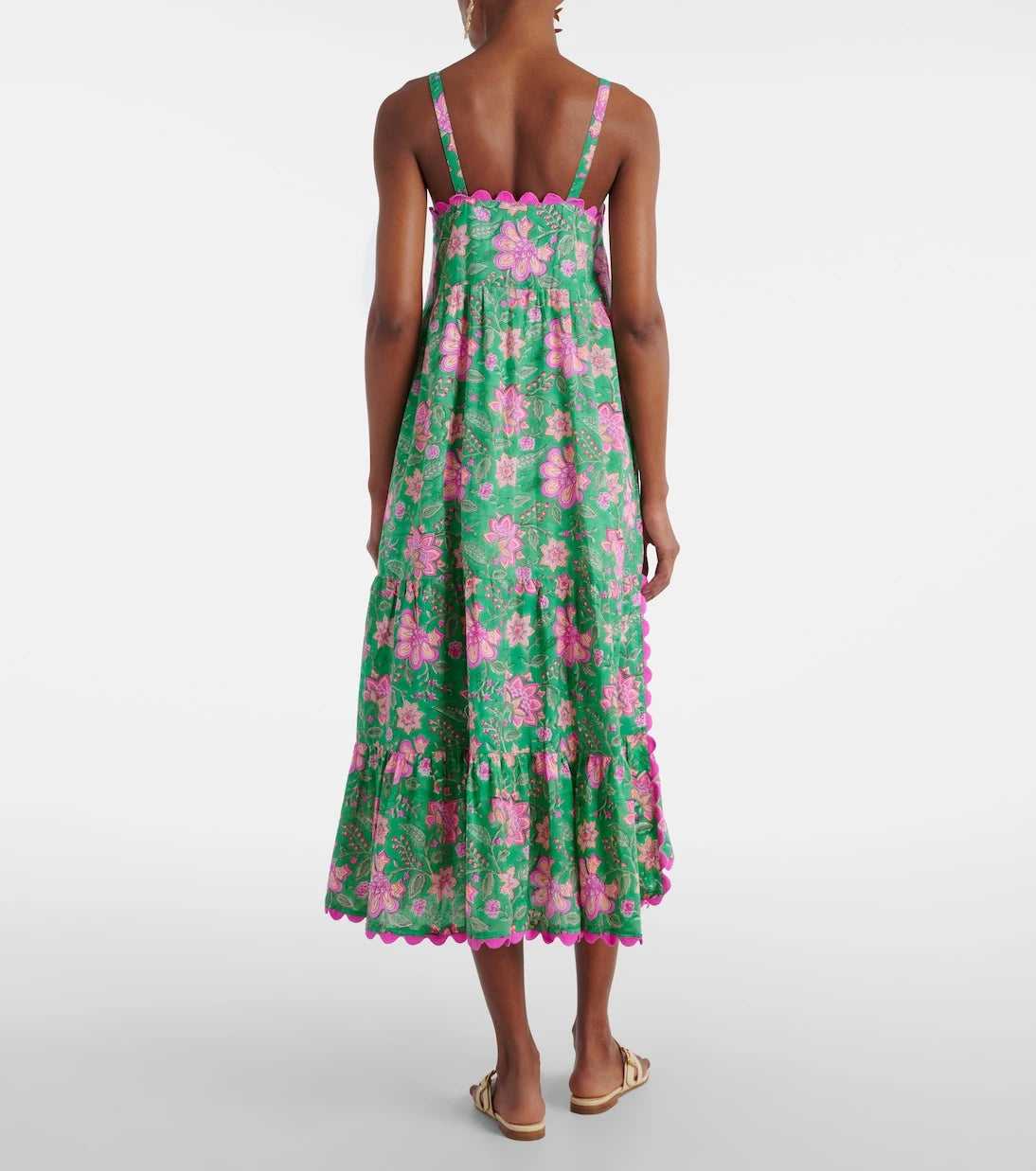 Juliet Dunn - Printed cotton maxi dress