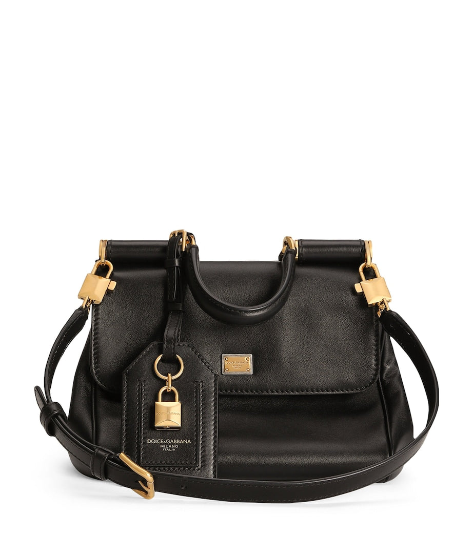 Dolce & Gabbana Multi Leather My Sicily Top-Handle Bag
