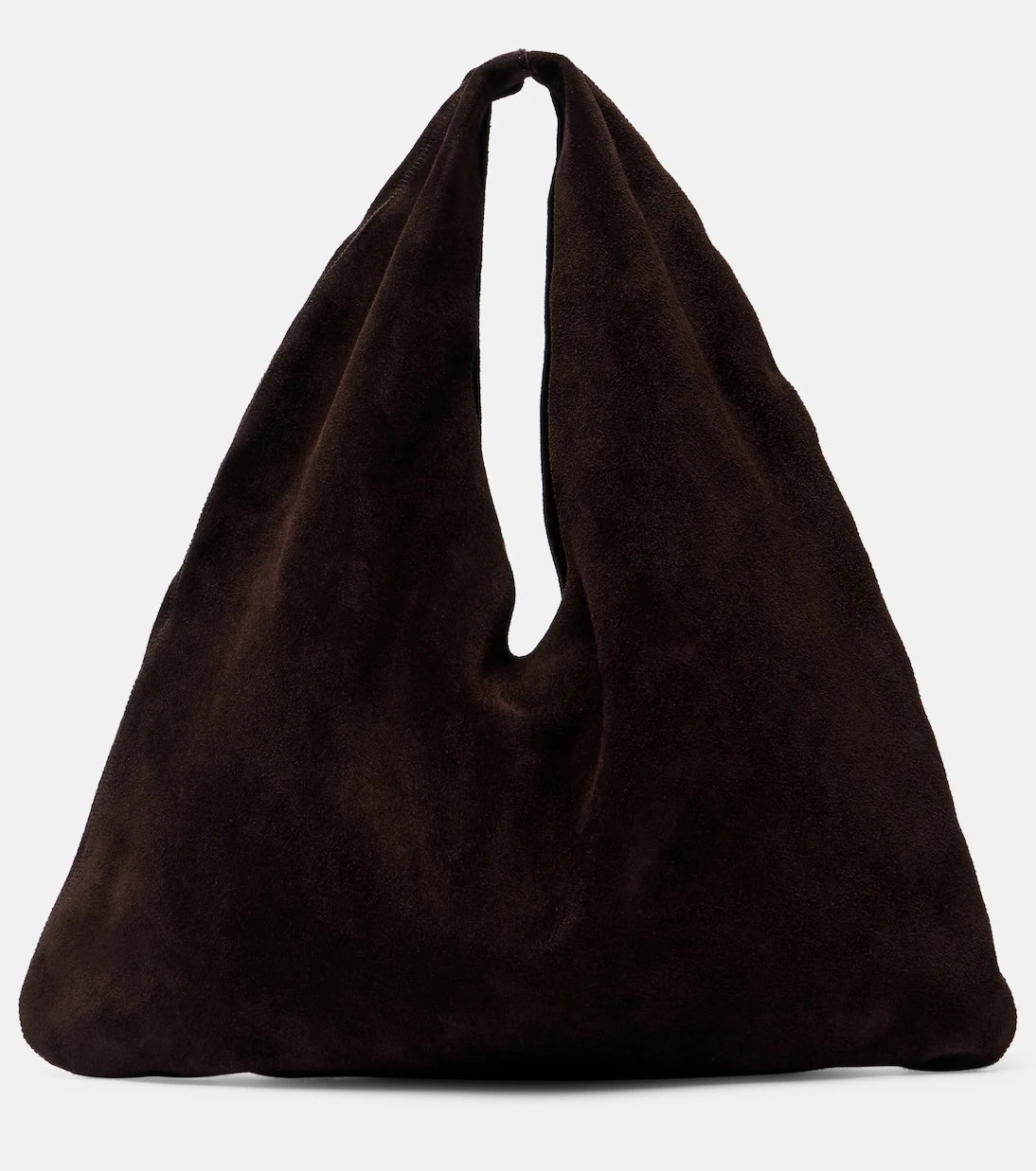 The Row - Bindle Small suede tote bag