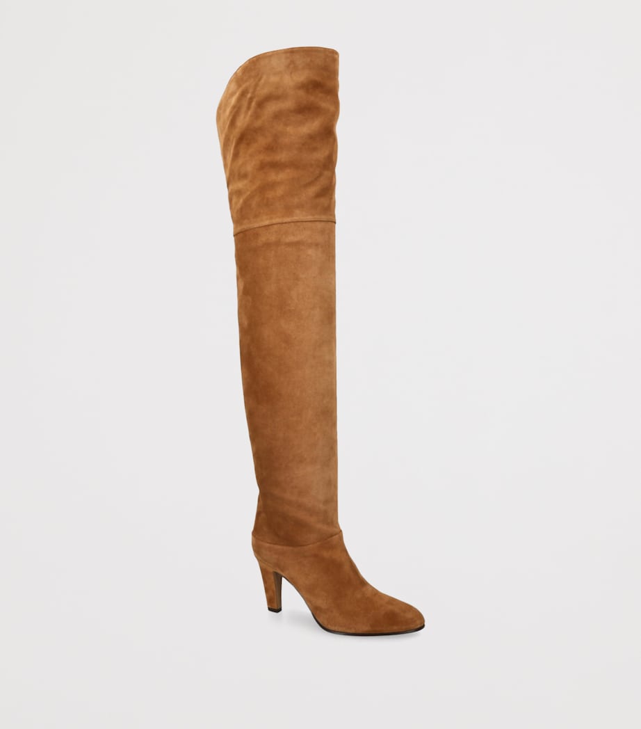 Chloé Brown Suede Eve Over-The-Knee Boots 85