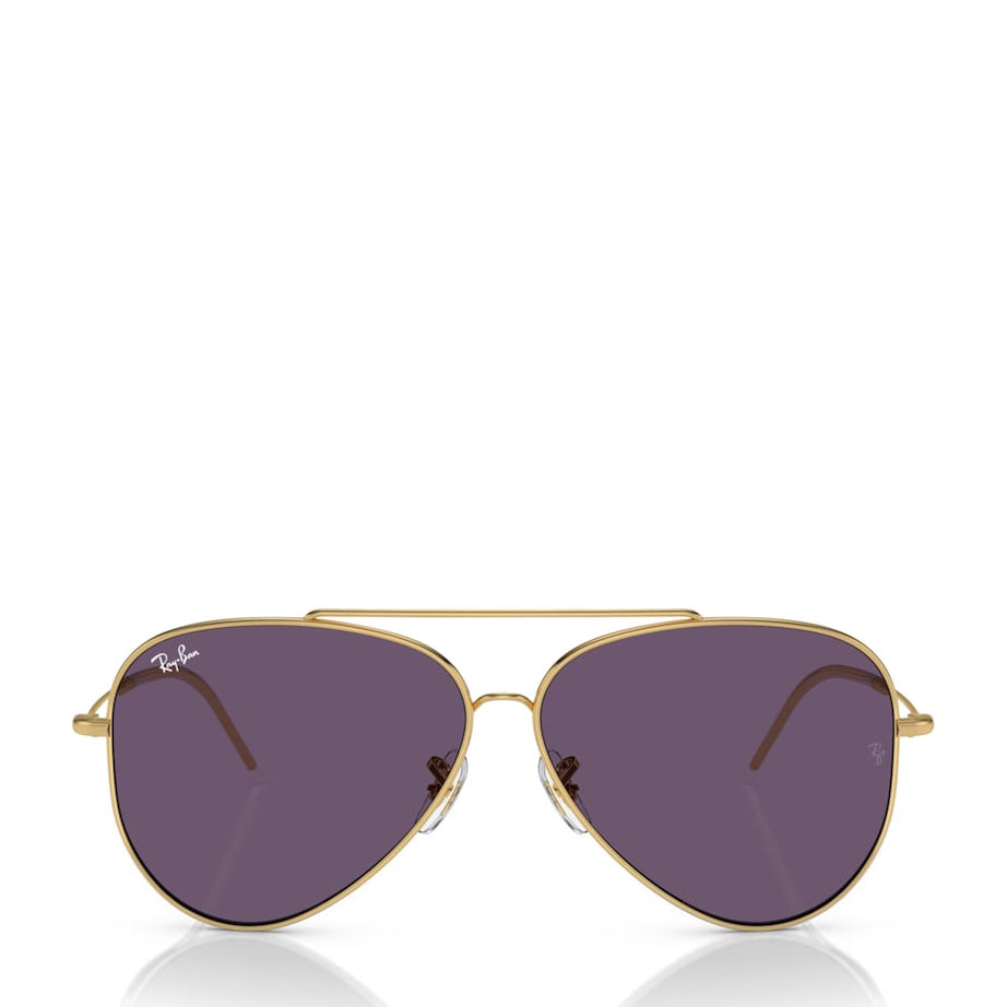 Gold RBR0101S Aviator Reverse Sunglasses