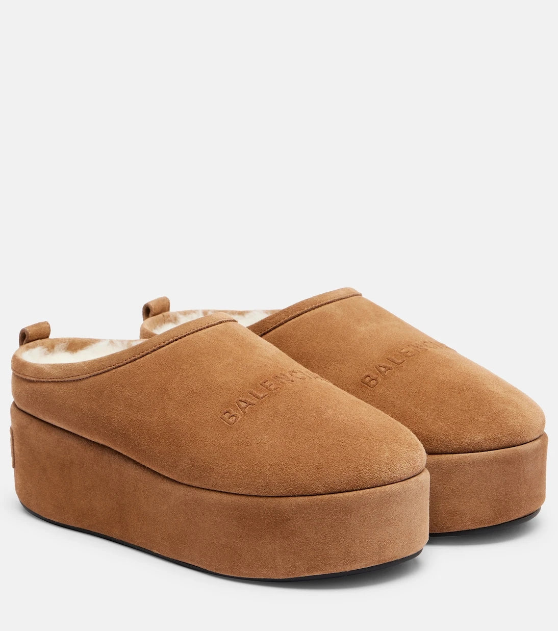 Balenciaga - Alaska suede platform mules