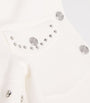 Maje White Short-Sleeve Studded Jacket