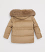 Yves Salomon Enfant Down Fox Fur-Trim Coat (6-14 Years)