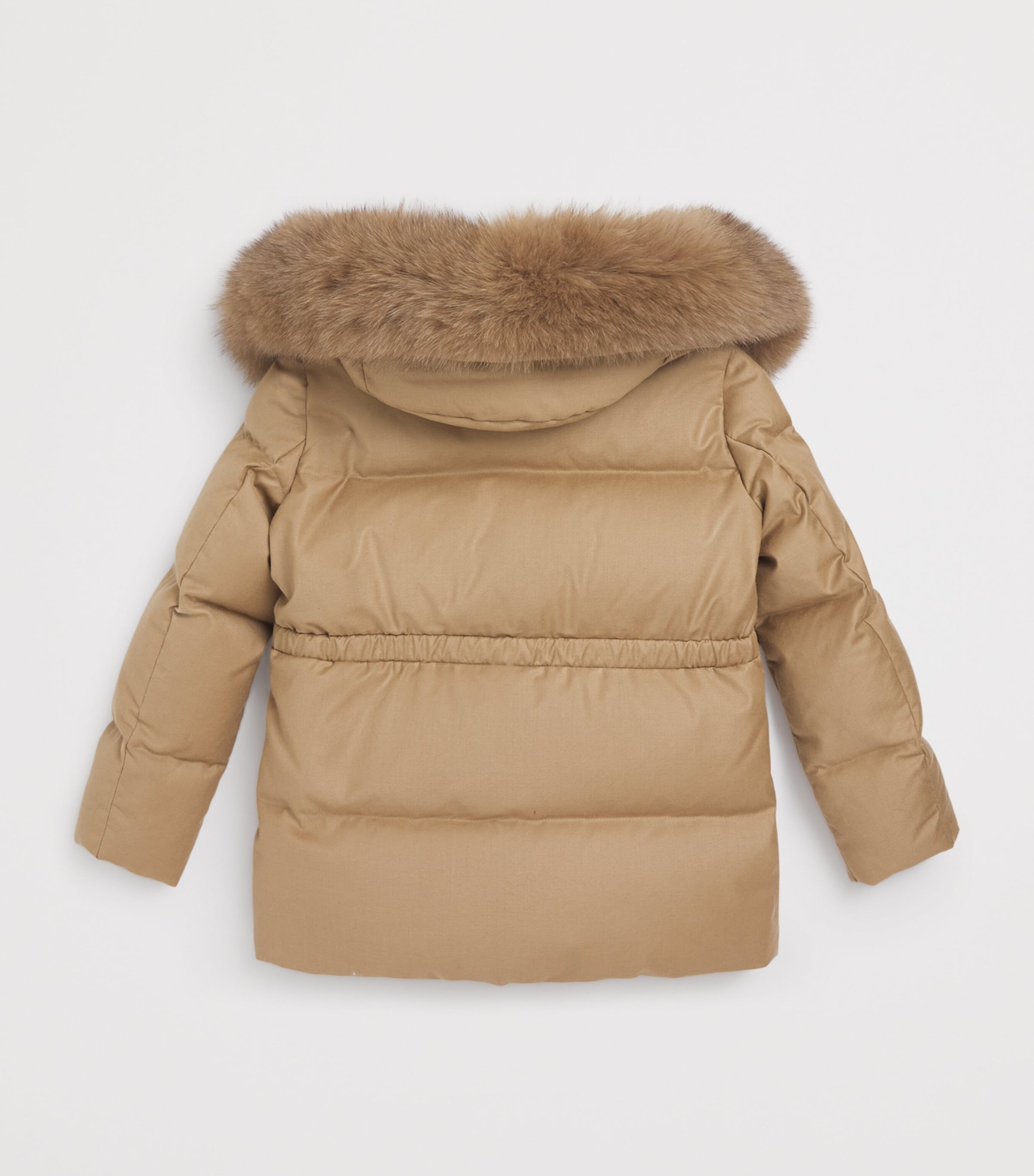 Yves Salomon Enfant Down Fox Fur-Trim Coat (6-14 Years)