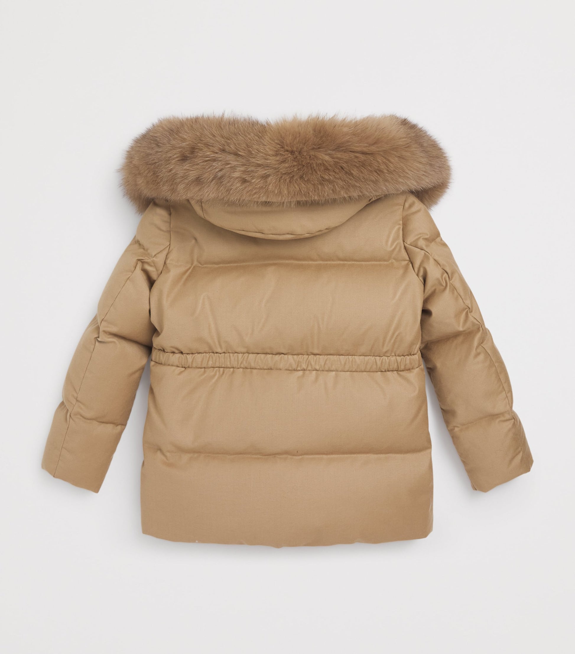 Yves Salomon Enfant Down Fox Fur-Trim Coat (6-14 Years)