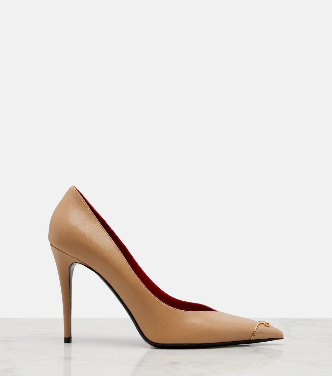 Valentino Garavani - Heartip VLogo leather pumps