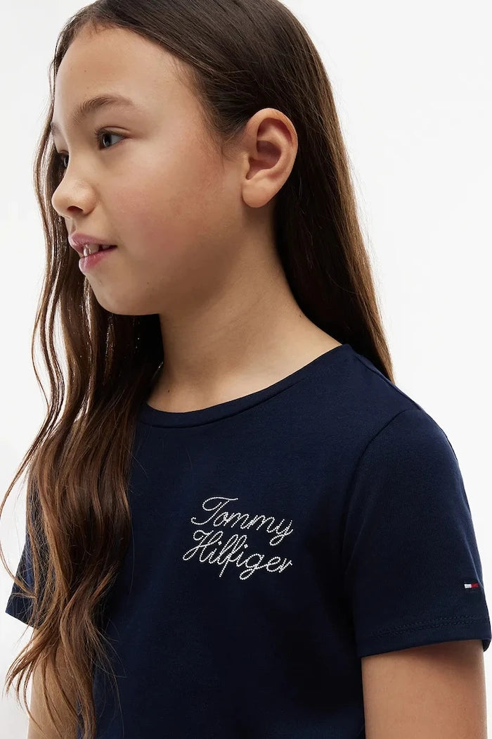 Çocuklar için pamuklu Tommy Hilfiger tişört