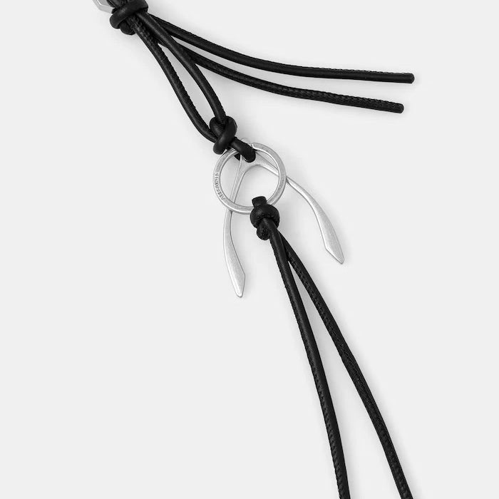 AllSaints ключодържател дамски от кожа WISHBONE
