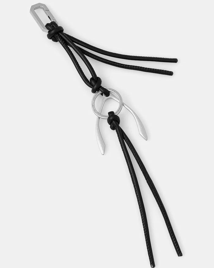 AllSaints ключодържател дамски от кожа WISHBONE