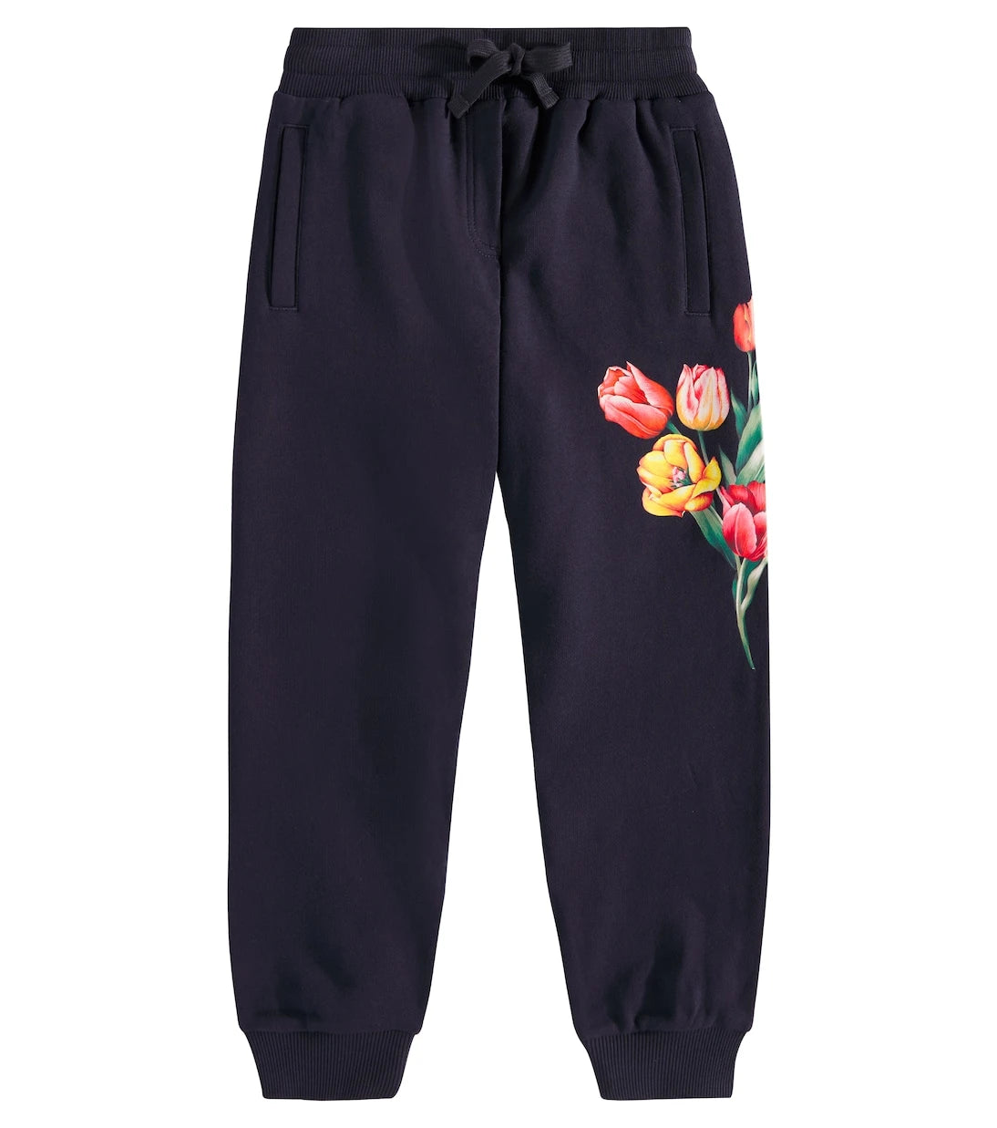 Dolce&Gabbana Kids - بنطال رياضي قطني جيرسيه