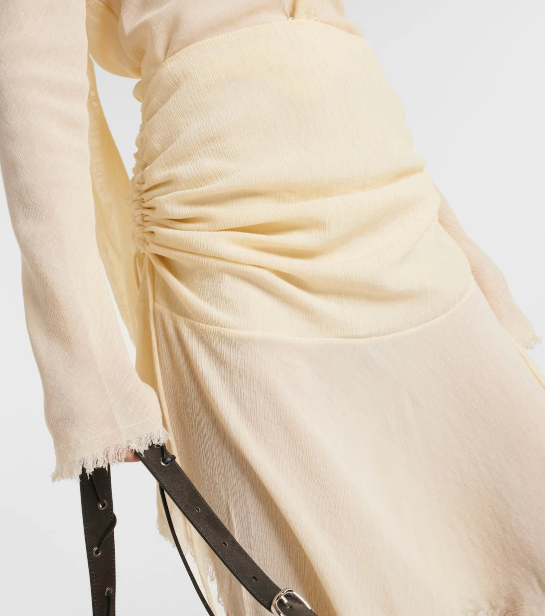 Acne Studios - Draped crêpe midi skirt