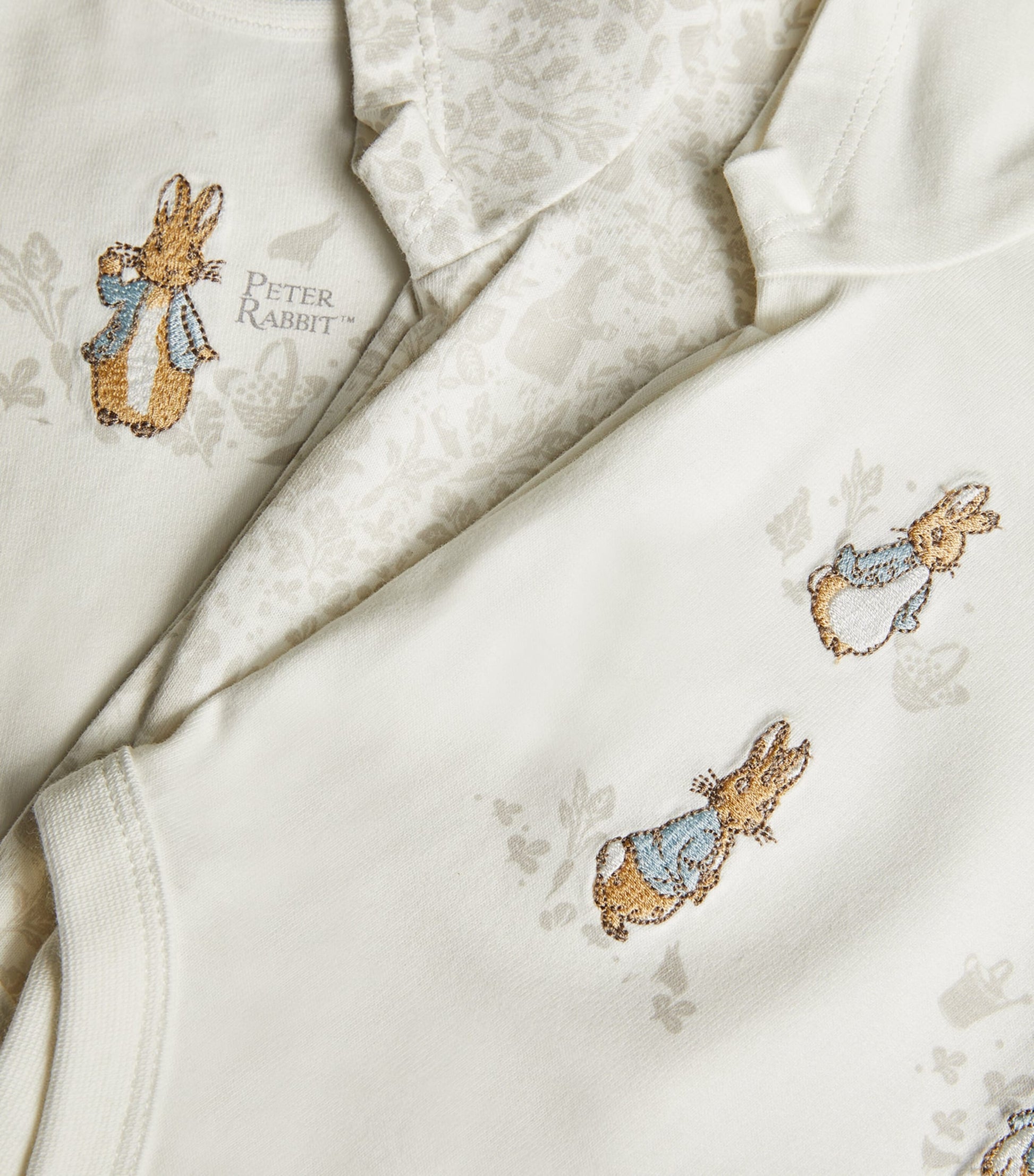 Peter Rabbit Embroidered Playsuits (Set of 3)