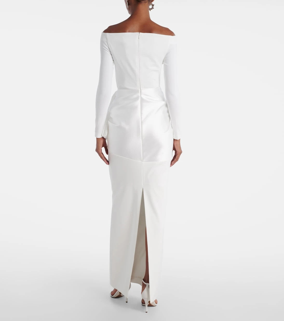Solace London - Kori satin-trimmed gown