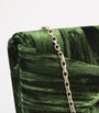 Green Velvet Panthère Graphique de Cartier Chain Pouch