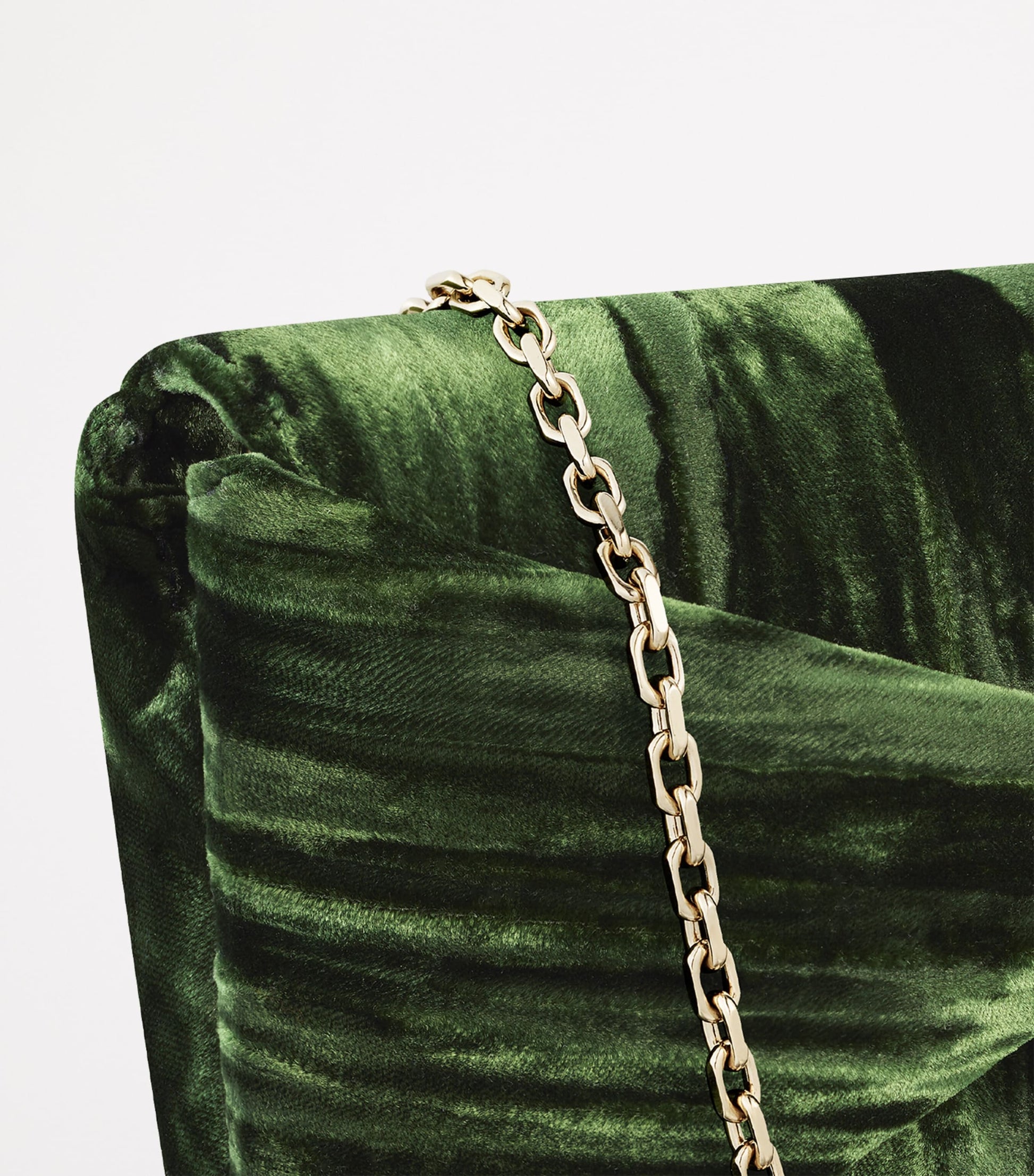 Green Velvet Panthère Graphique de Cartier Chain Pouch