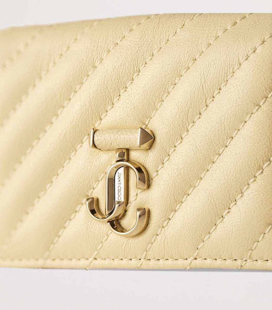 Beige Curve Nello Leather Wallet