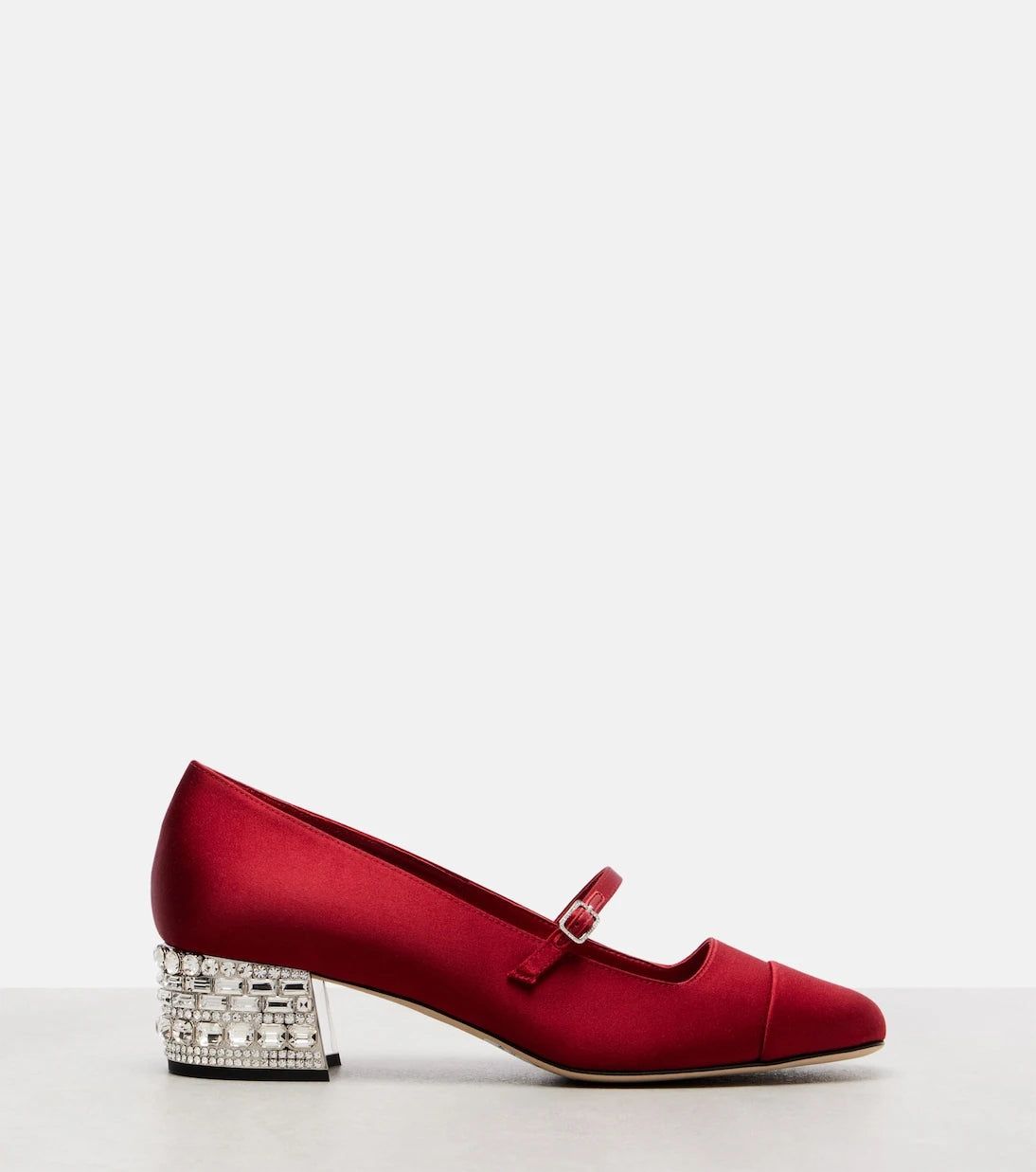 Jimmy Choo - Elisa 45 embellished satin pumps