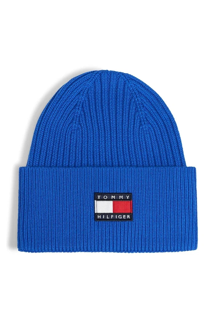 Tommy Hilfiger çocuk pamuk beanie şapka