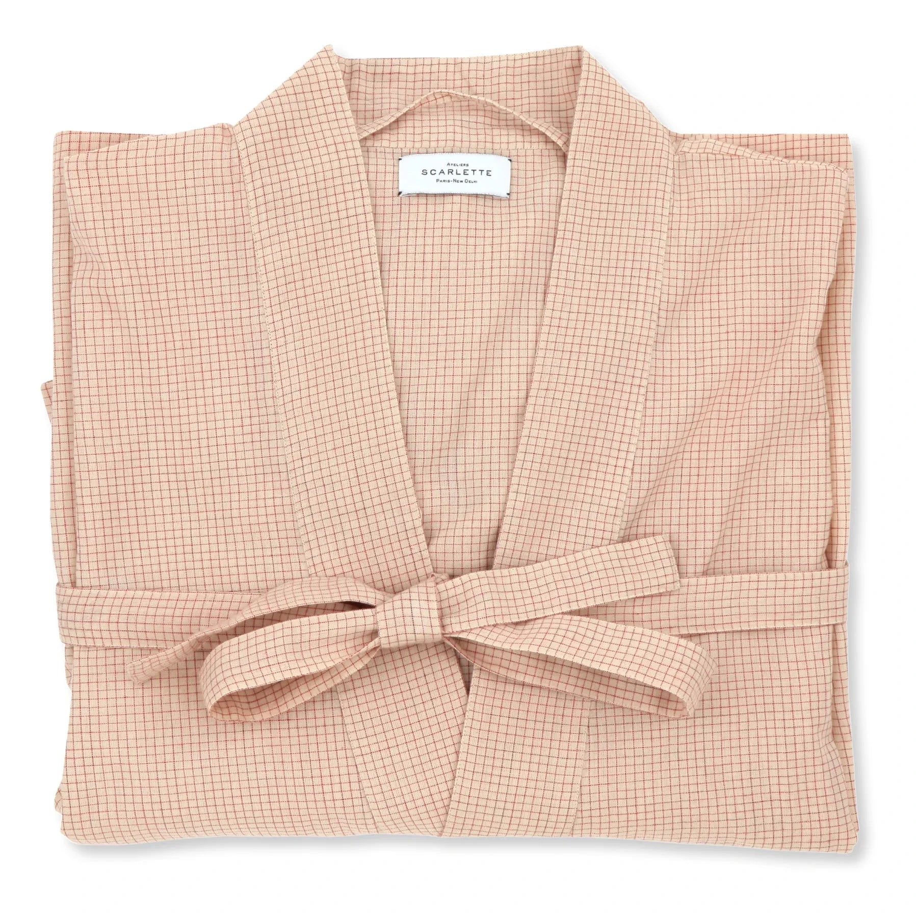 Scarlette Ateliers - Grace Checked Kimono | Red