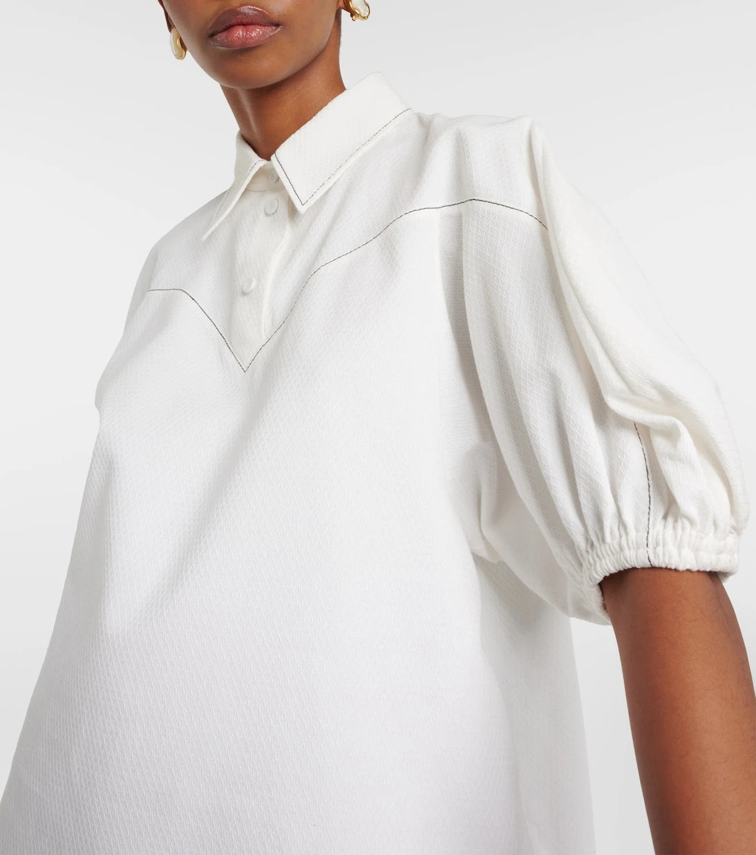 Chloé - Puff-sleeve cotton blouse