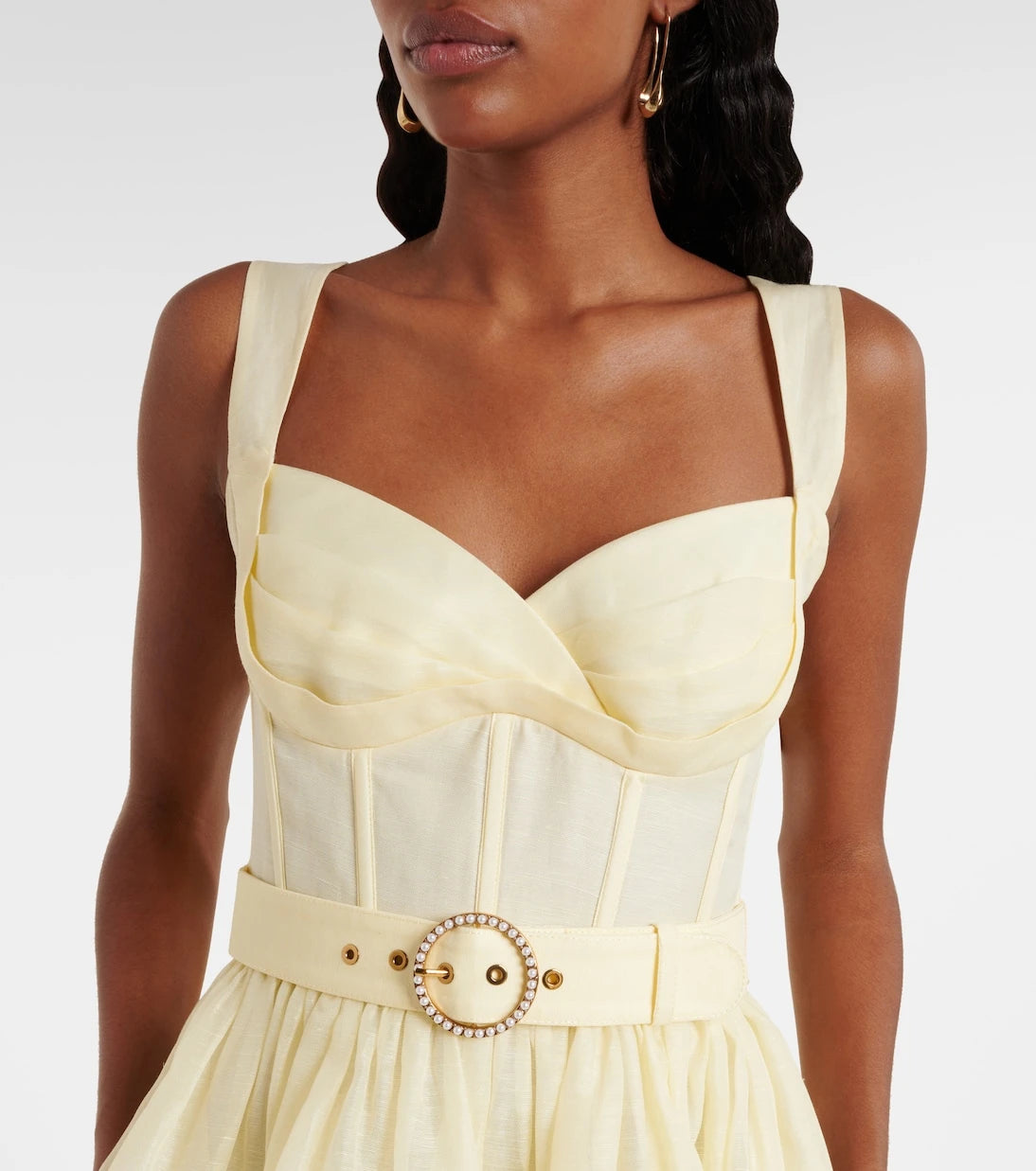 Zimmermann - Dawning linen and silk minidress