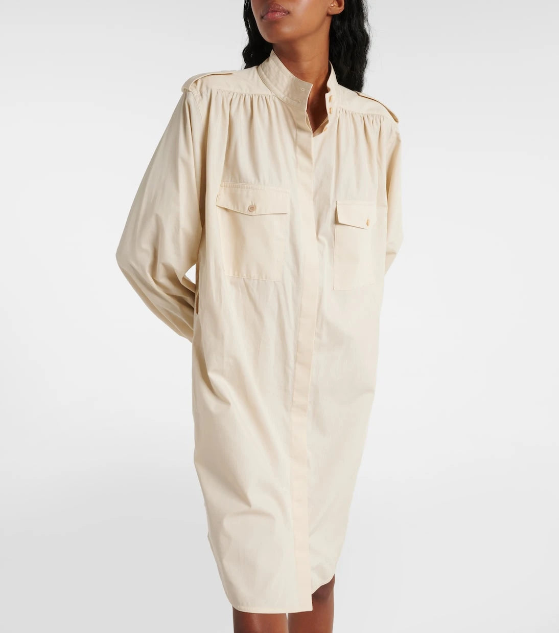 Chloé - Belted cotton midi dress