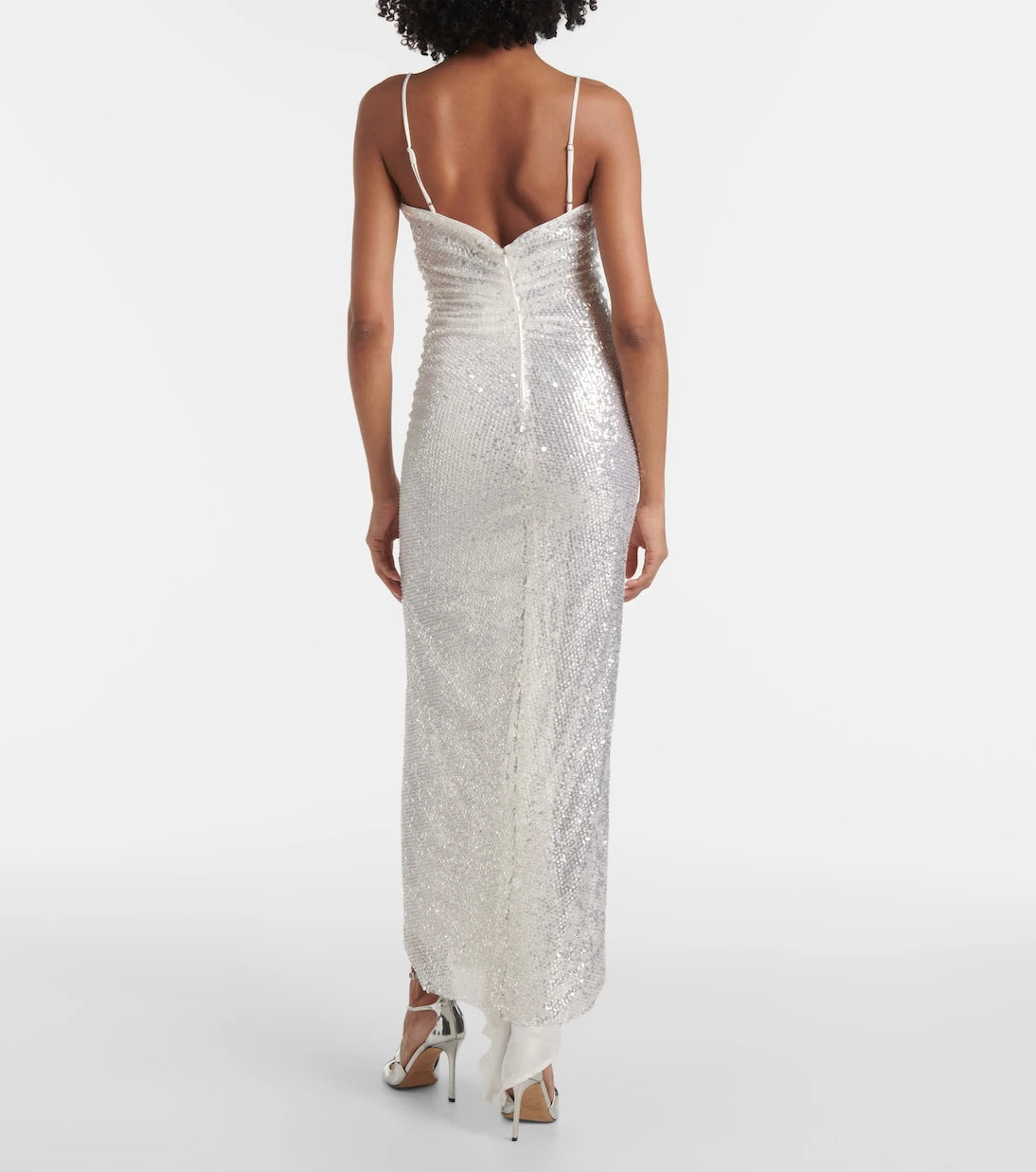 Jacques Wei - Sequined slip dress