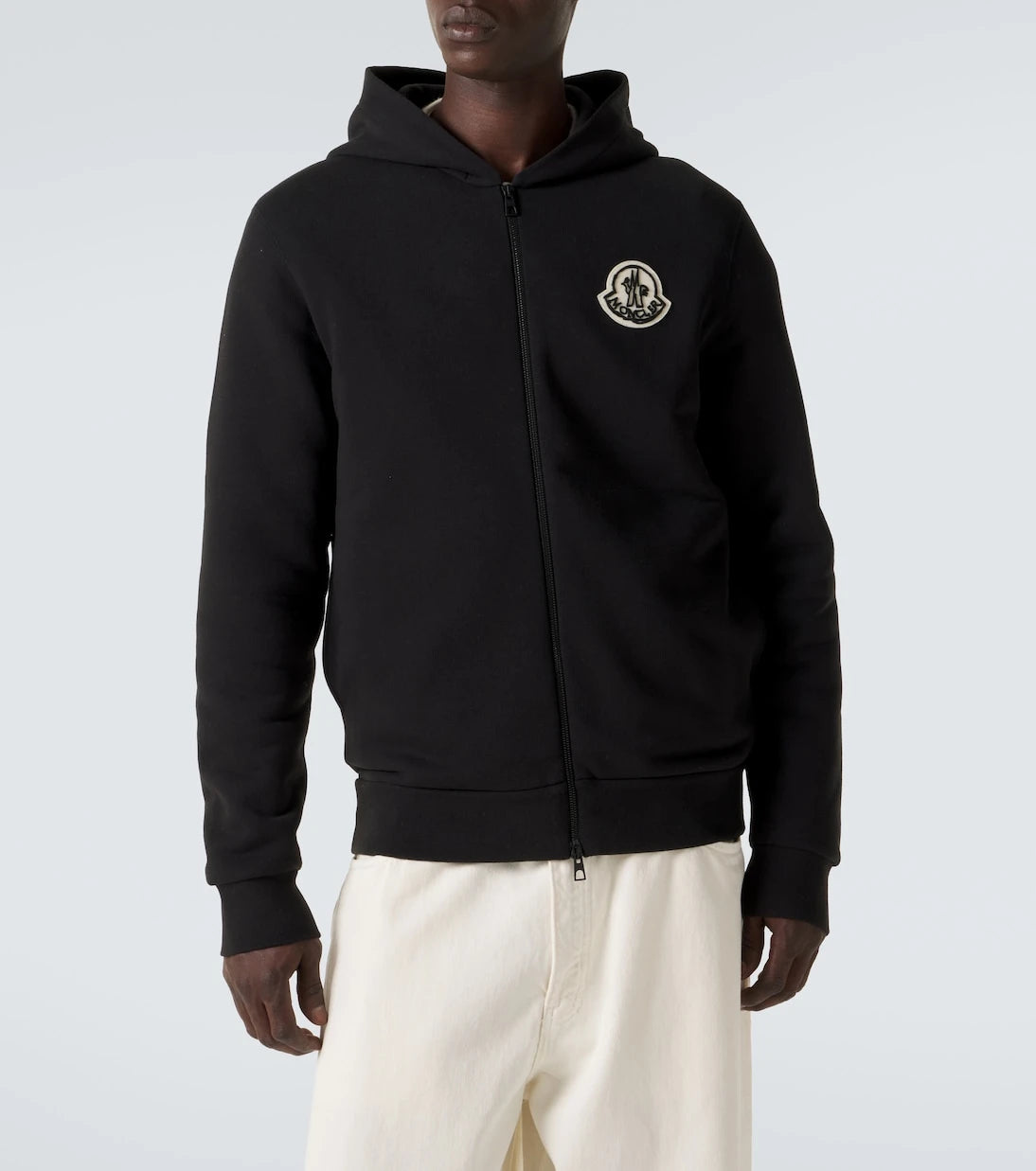 Moncler - Logo cotton zip-up hoodie