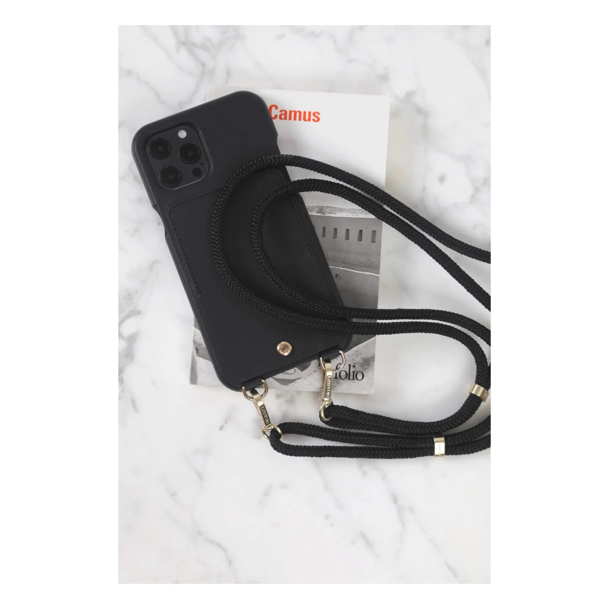 Louvini - Lou Leather iPhone Case | Black