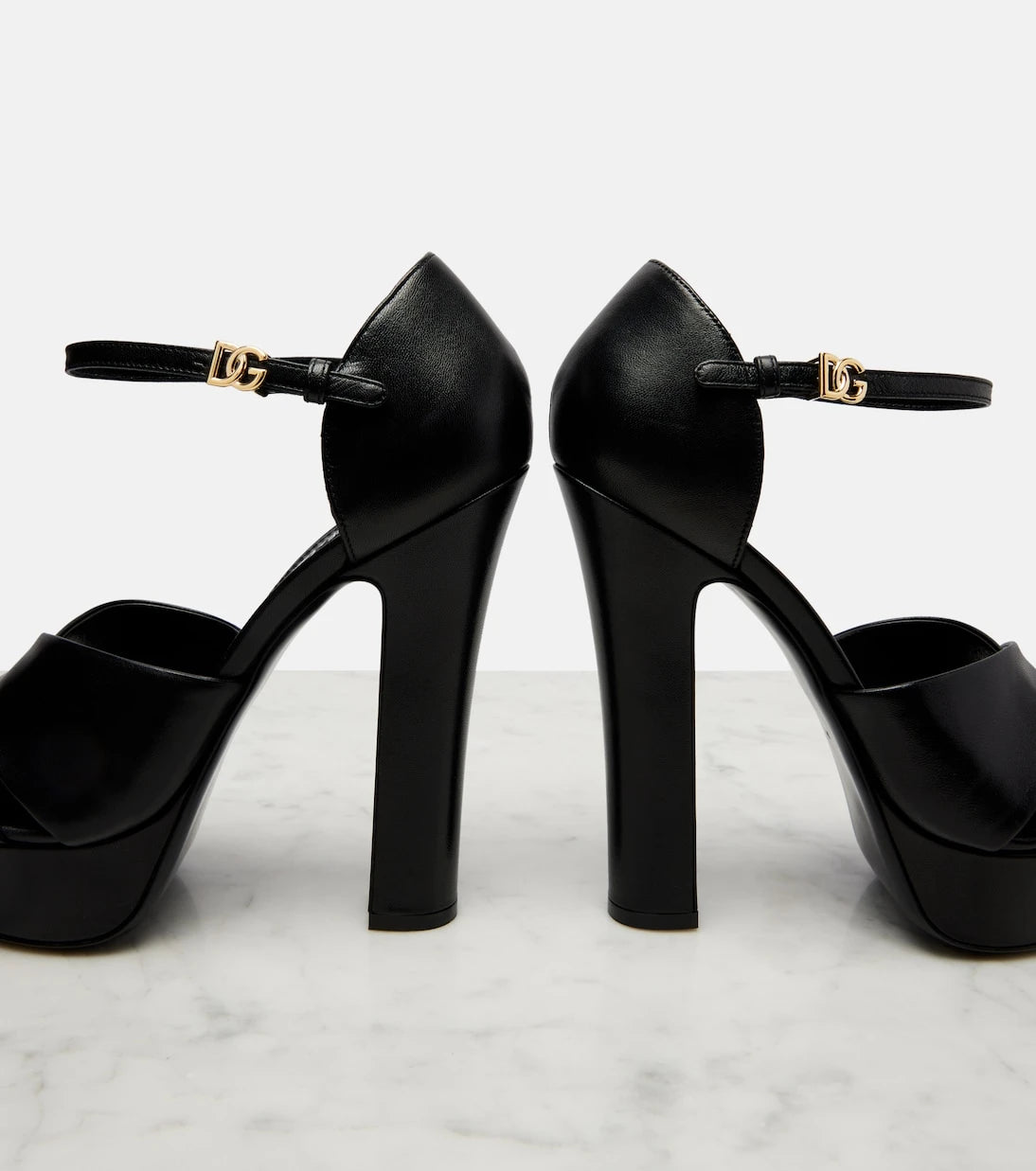 Dolce&Gabbana - Leather platform sandals