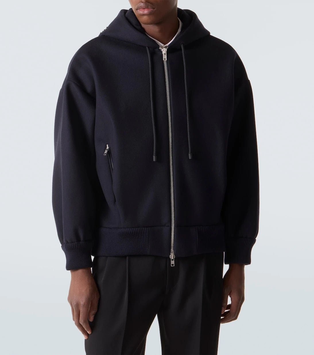 Simone Rocha - Embellished wool-blend hoodie