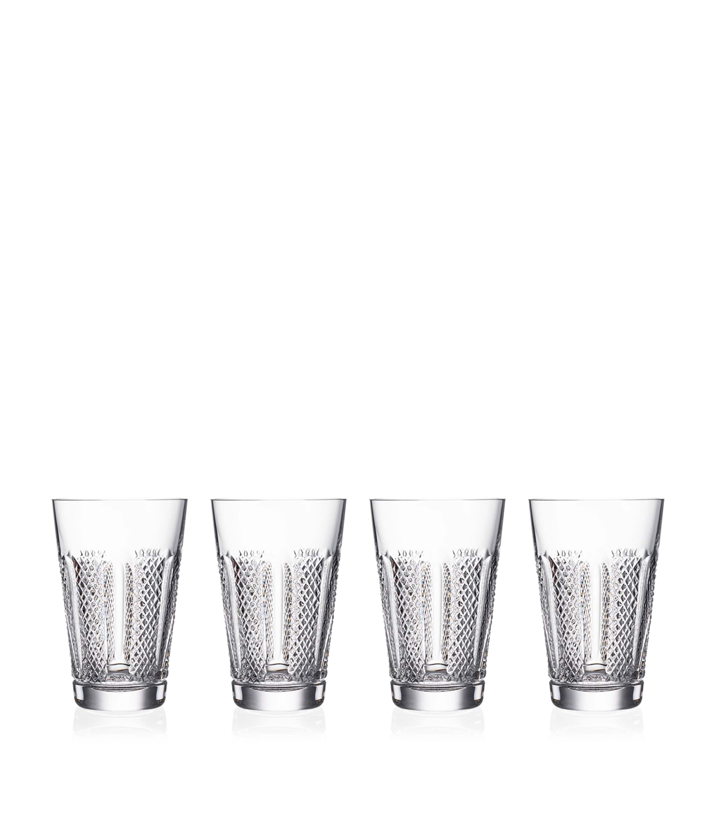 Set of 4 Crystal Hibernia Mastercraft HiBall Glasses (350ml)