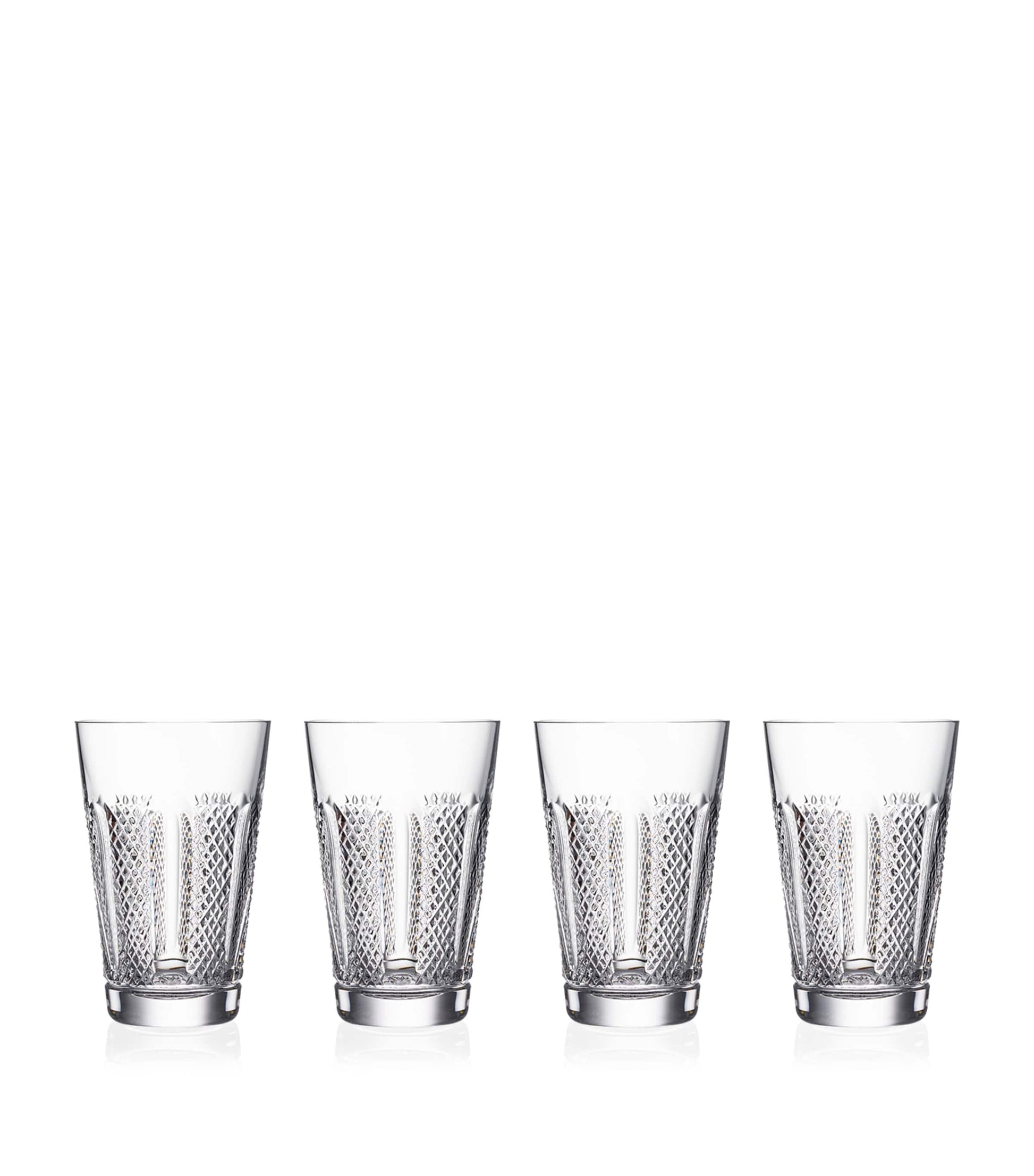 Set of 4 Crystal Hibernia Mastercraft HiBall Glasses (350ml)
