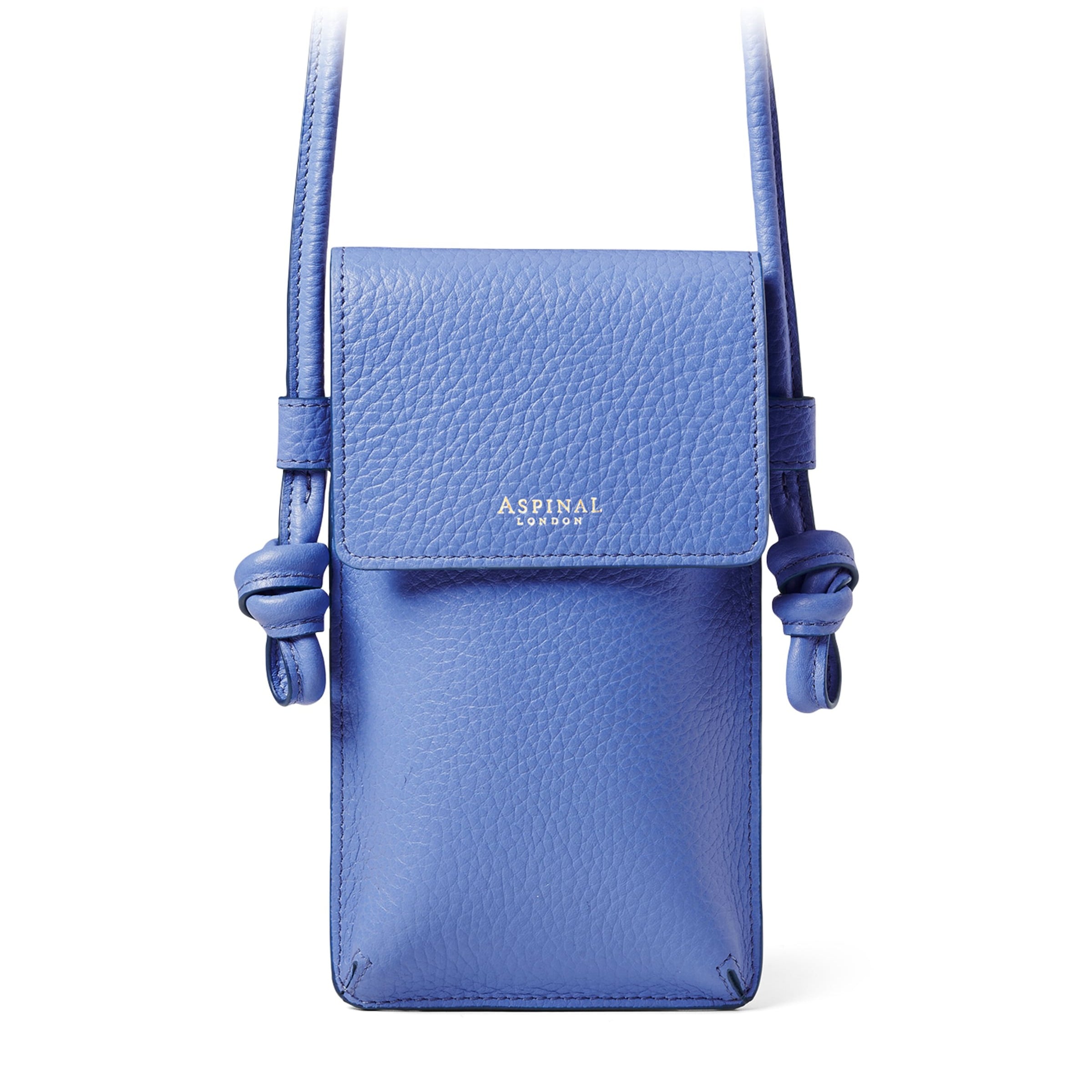 Leather Ella Phone Pouch CAPRI BLUE