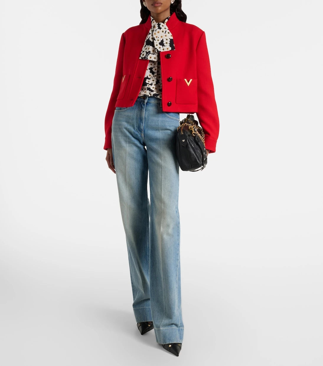 Valentino - VGold wool and silk jacket