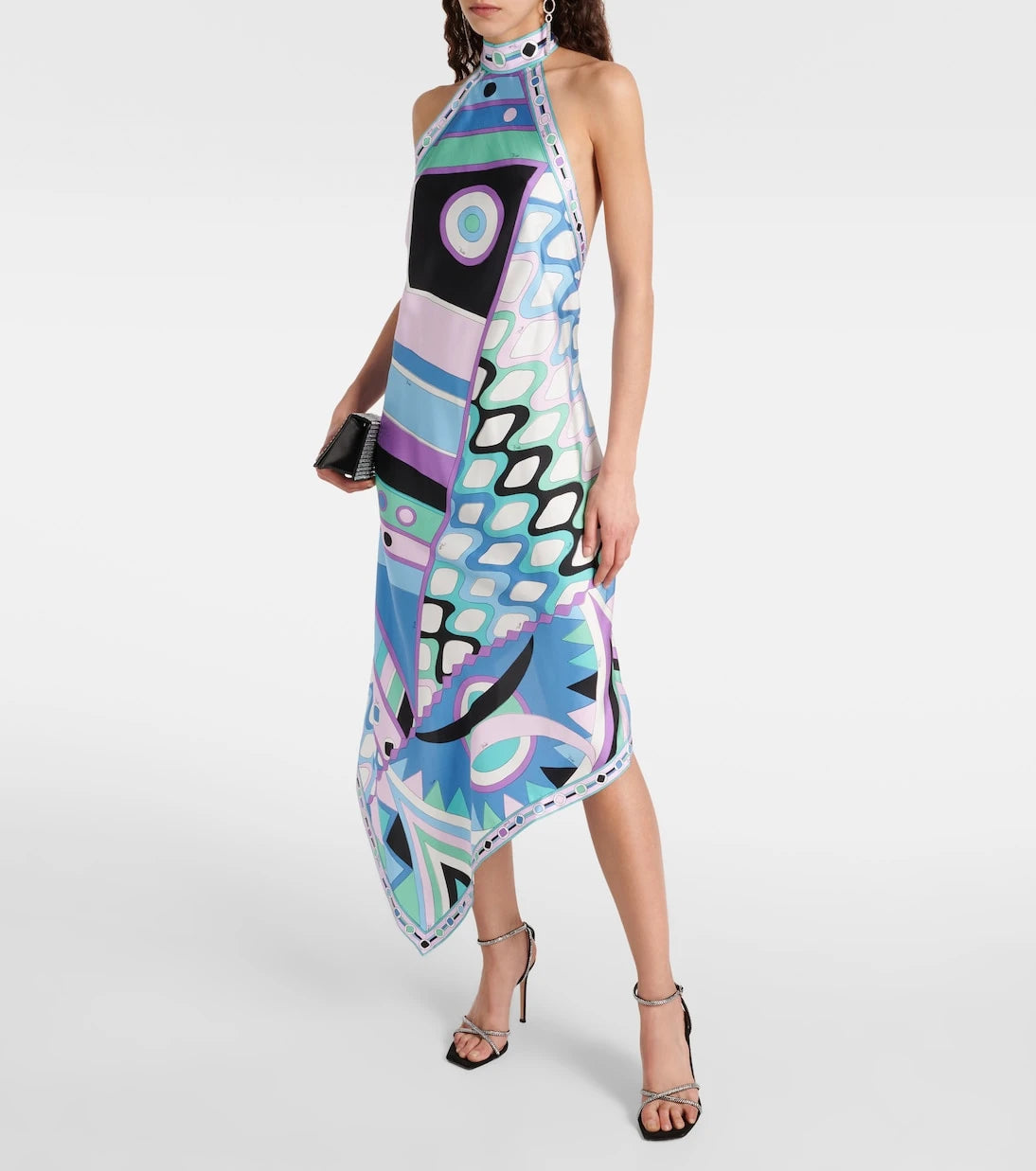 Pucci - Vivara halterneck silk midi dress