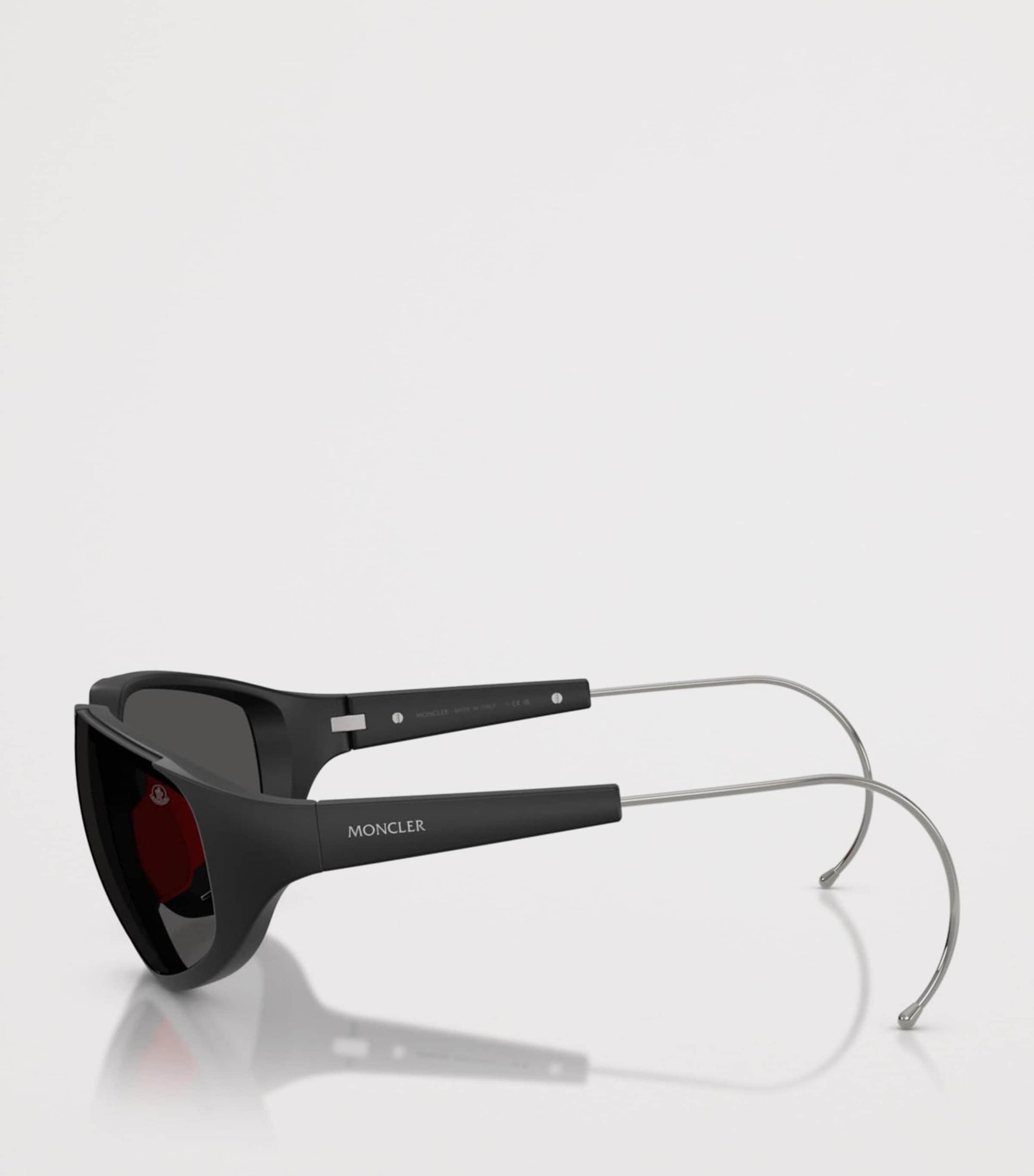 Moncler Black Laszer Irregular Sunglasses