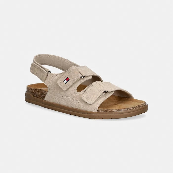 Детски сандали от велур Tommy Hilfiger