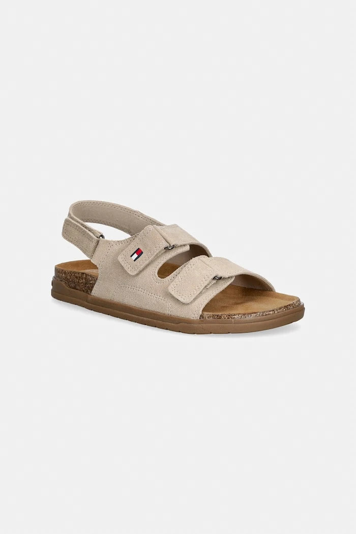 Детски сандали от велур Tommy Hilfiger