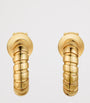 Yellow Gold Tubogas Hoop Earrings