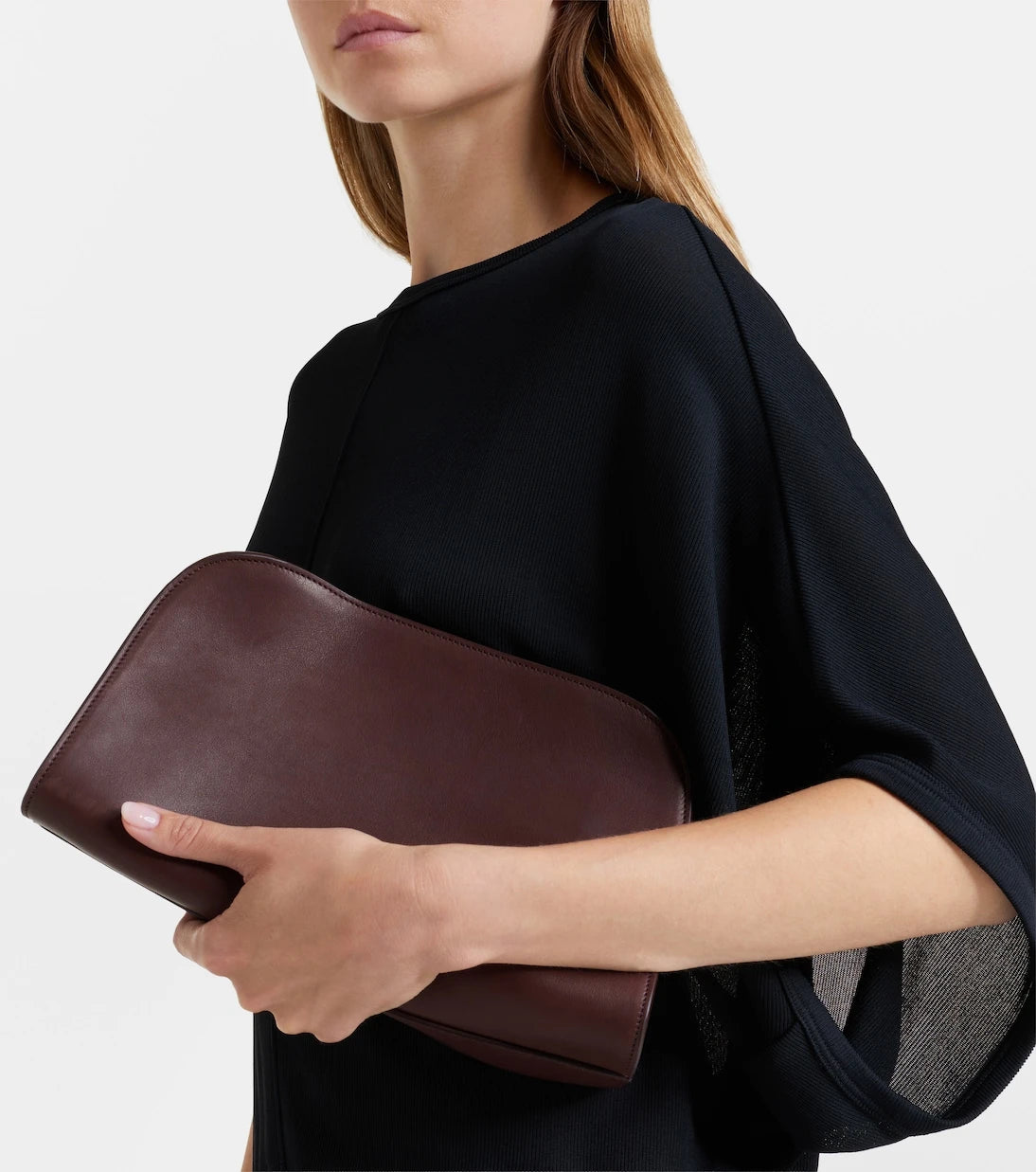 The Row - Peggy Medium leather clutch
