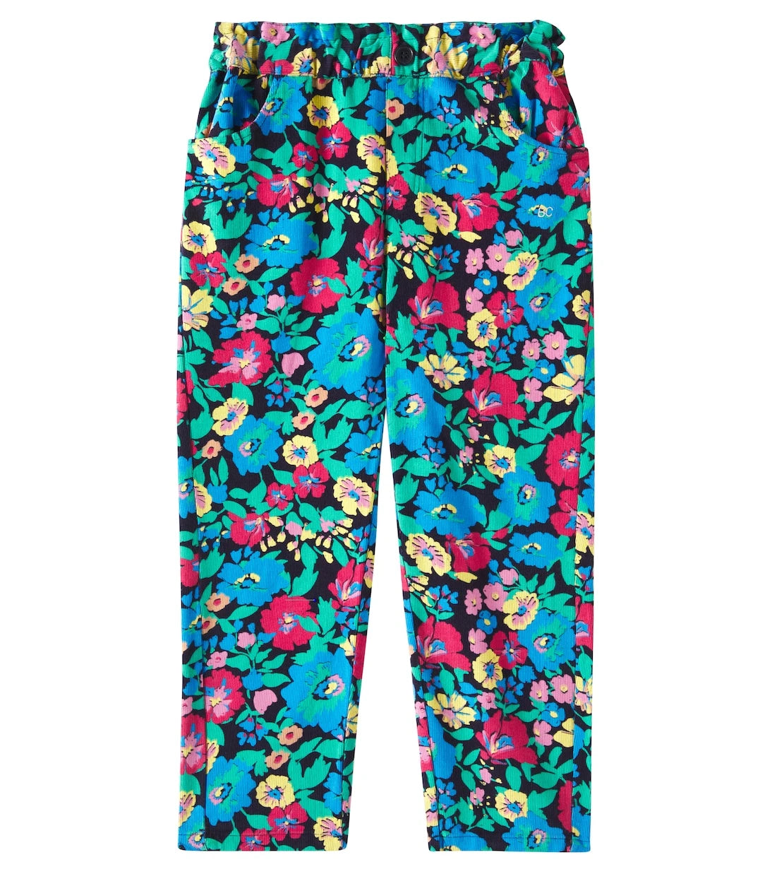 Bobo Choses - Flowers cotton corduroy pants