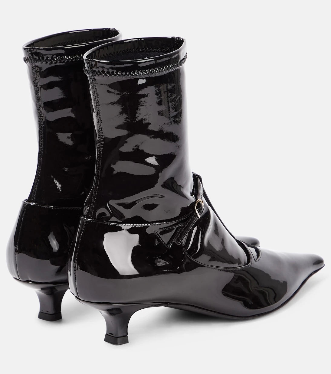 The Row - Cyd patent leather ankle boots
