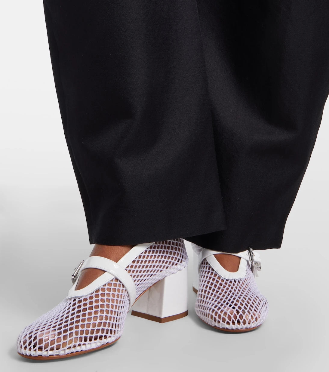 Alaïa - Babies mesh Mary Jane pumps
