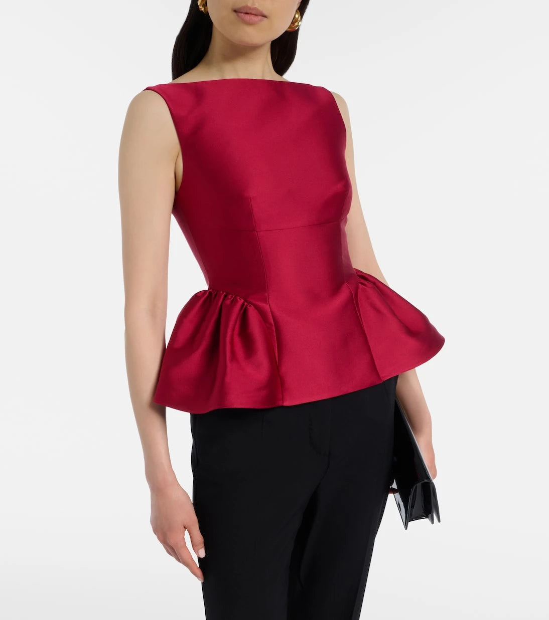 Roland Mouret - Peplum taffeta top