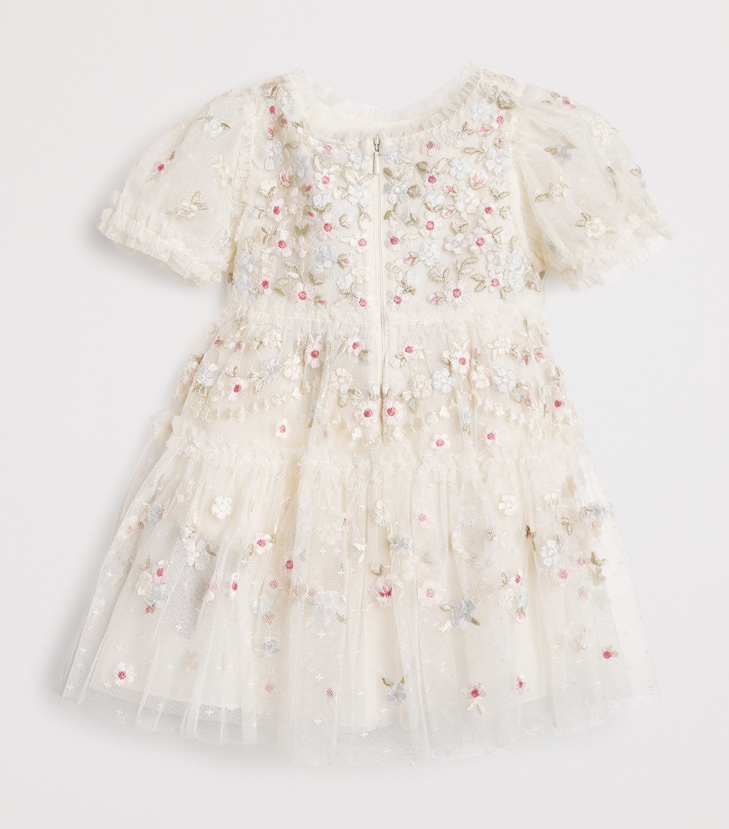 Tulle Embroidered Garland Ribbon Dress (6-24 Months) CPLCREAM/PASTEL